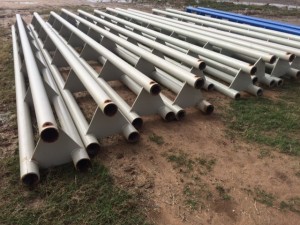 18 inch Oilfield Pipe Racks with plate triangles