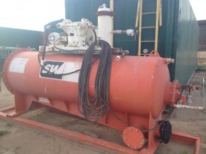 Horizontal Degasser, MI Swaco, Horizontal, wCompressor, Skid Mounted